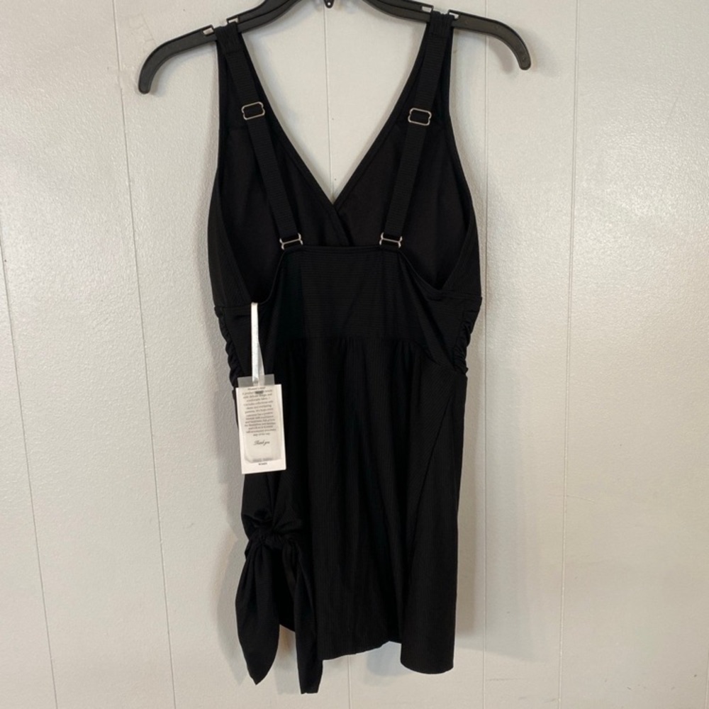 GRACE KARIN Swim Dress One Piece Swimsuit Women Tummy Control Tie Knot NWT M - Picture 3 of 8